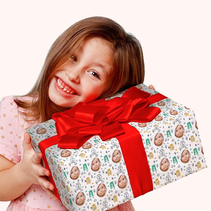 Geschenkpapier personalisiert Geschenkpapier Bär Baby - Bild 2