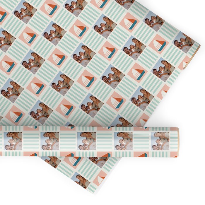 Geschenkpapier personalisiert Geschenkpapier Boot Jungen - Bild 1 Geschenkpapier personalisiert Geschenkpapier Boot Jungen - Bild 1