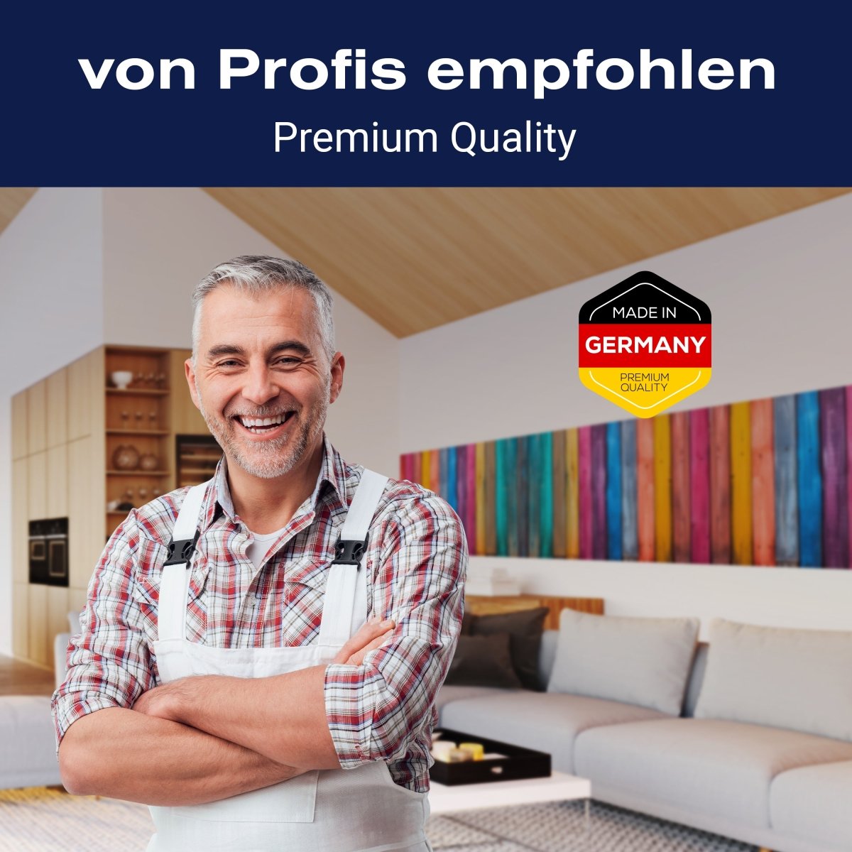 Panorama-Fototapete bunte Bretter 2, Holzwand, Regenbogen M0021 - Bild 5 Panorama-Fototapete bunte Bretter 2, Holzwand, Regenbogen M0021 - Bild 5