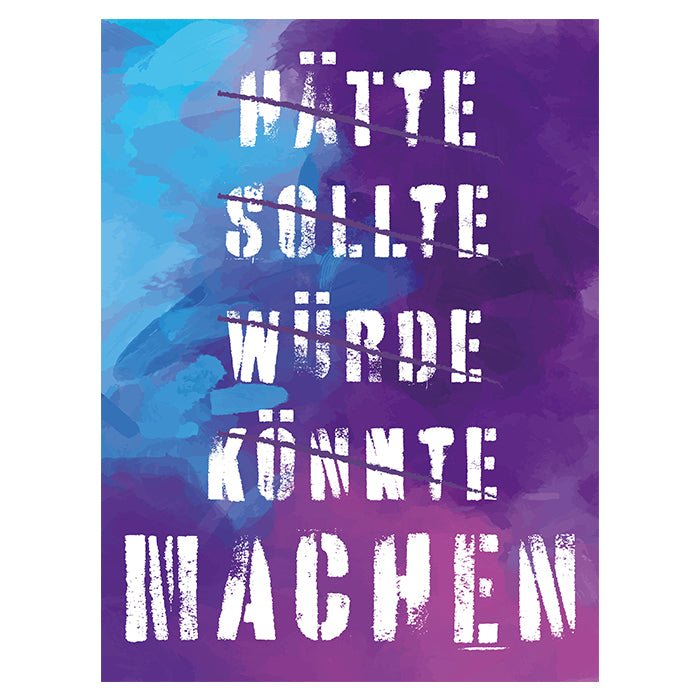 Acrylbild Acrylbild Motivation, Hochformat, Spruch M0022 M0022 - Bild 1