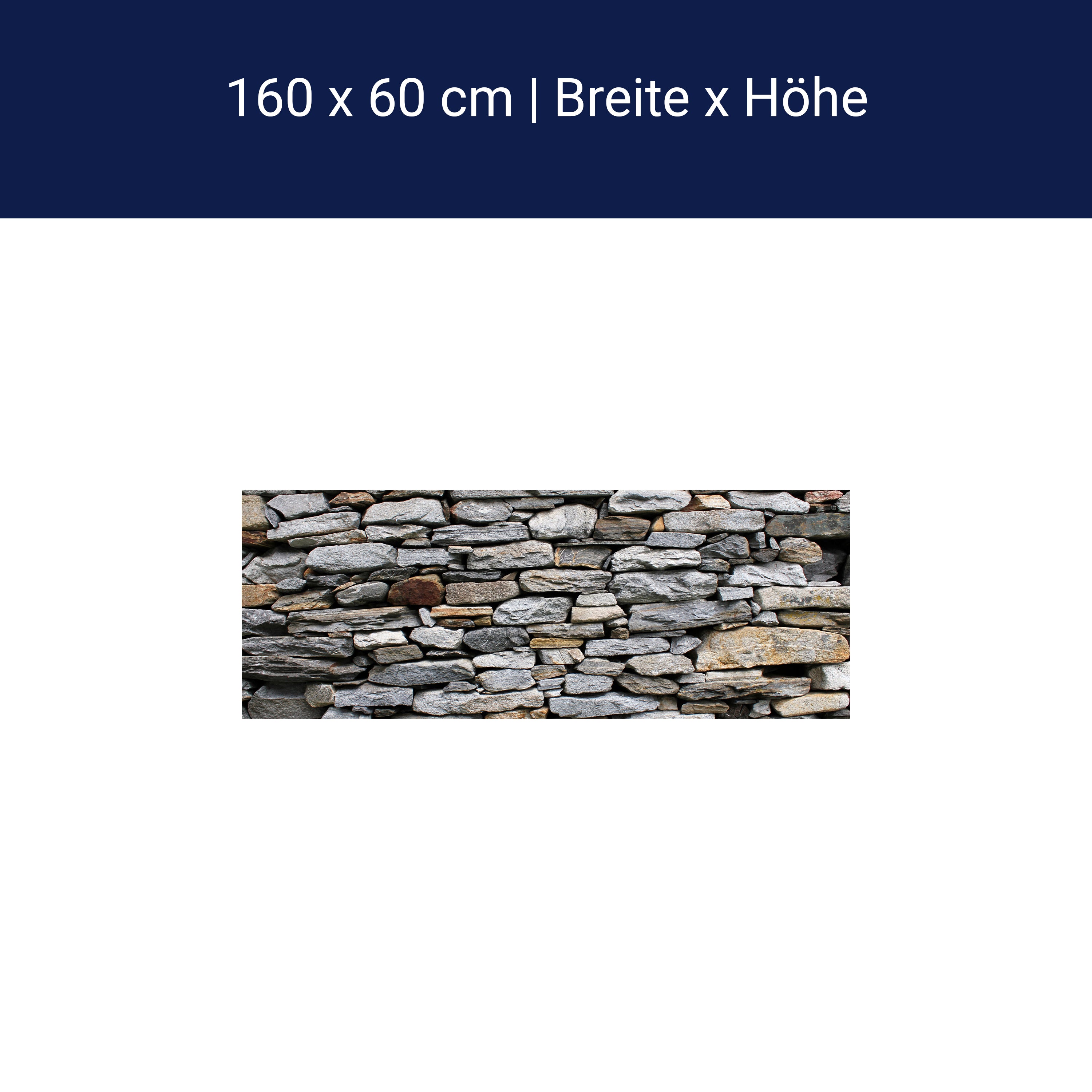 Küchenrückwand Steinmauer Grau M0022