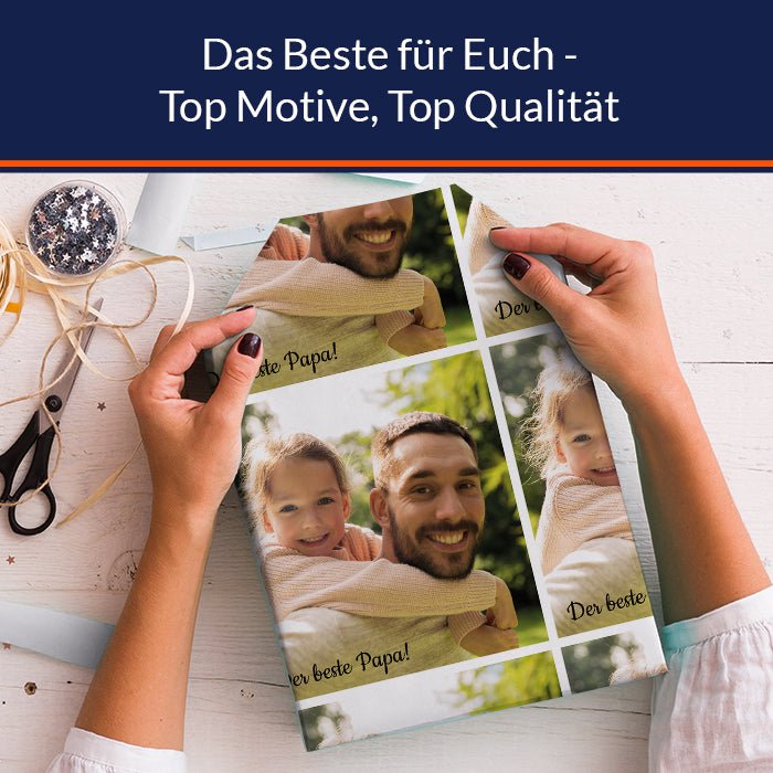 Geschenkpapier personalisiert Geschenkpapier 1 Foto Quadrat - Bild 5