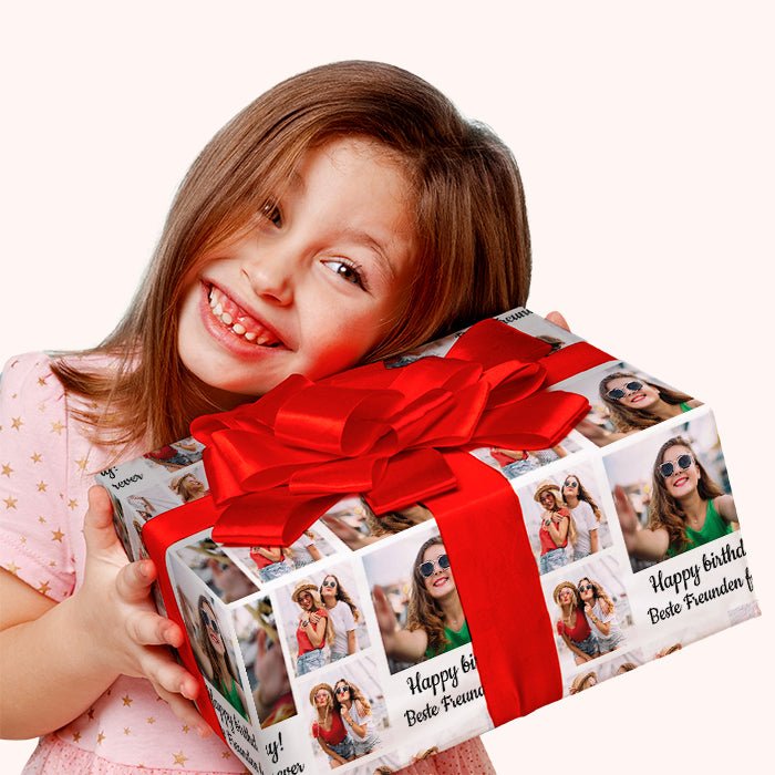 Geschenkpapier personalisiert Geschenkpapier 6 Fotos Quadrat - Bild 2