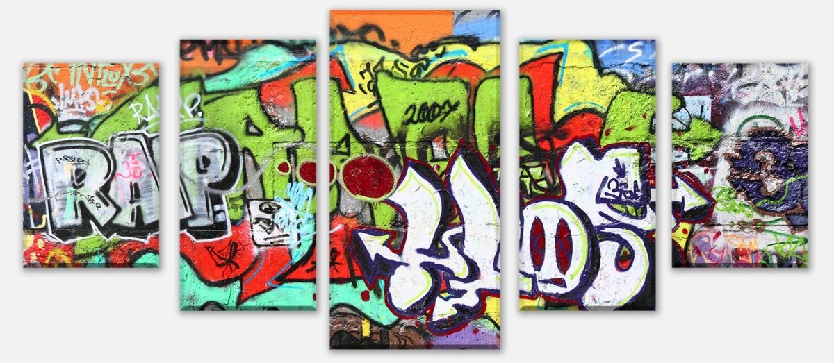 Leinwandbild Mehrteiler Graffiti 2 M0026 entdecken - Bild 1