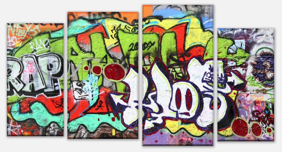 Leinwandbild Mehrteiler Graffiti 2 M0026 Leinwandbild Mehrteiler Graffiti 2 M0026