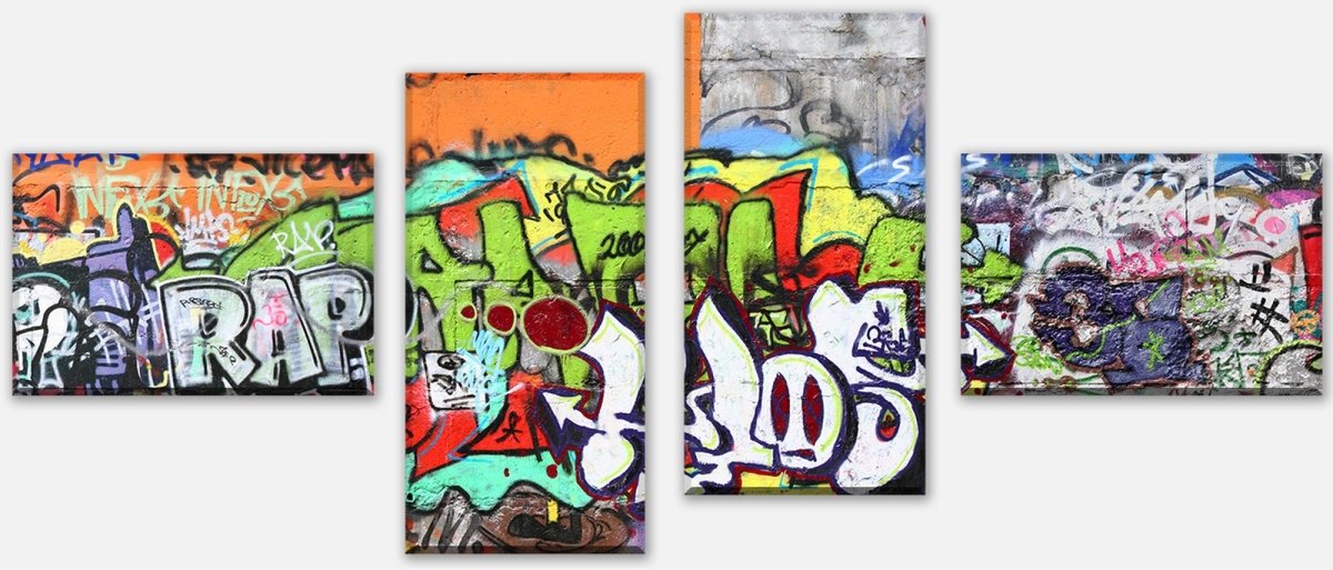Leinwandbild Mehrteiler Graffiti 2 M0026 Leinwandbild Mehrteiler Graffiti 2 M0026