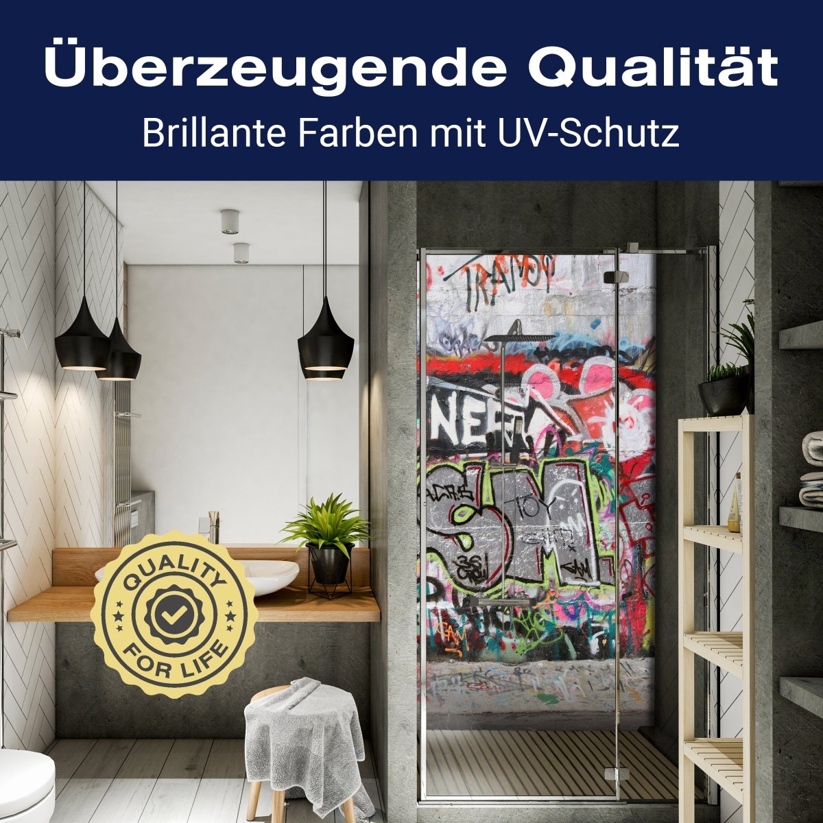 Duschwand Graffiti 3 M0027 entdecken - Bild 2 Duschwand Graffiti 3 M0027 entdecken - Bild 2