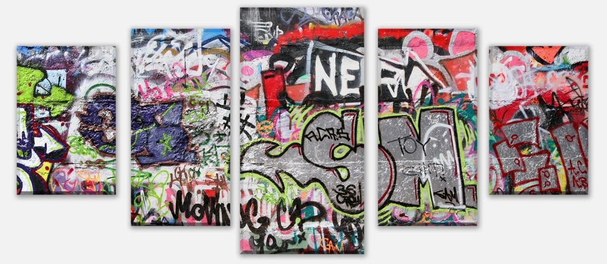 Leinwandbild Mehrteiler Graffiti 3 M0027 entdecken - Bild 1