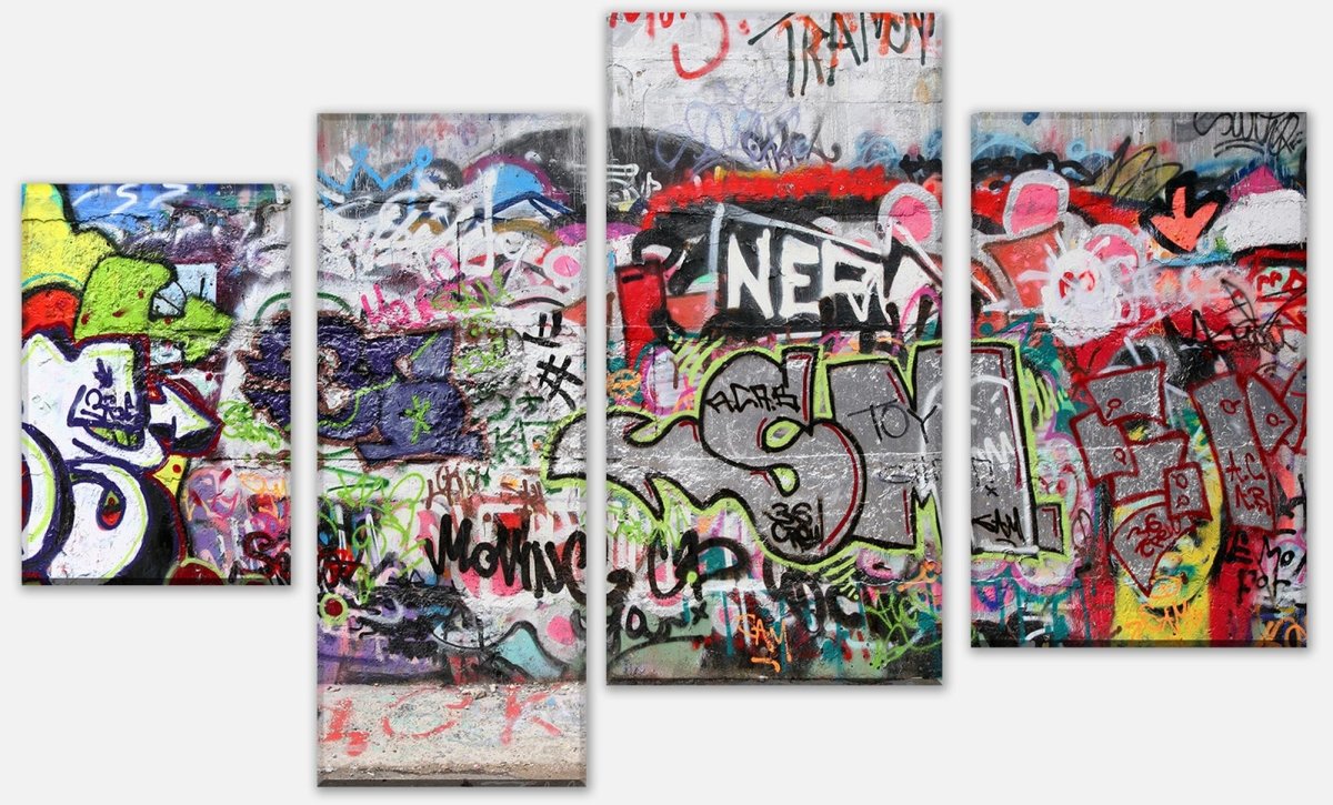 Leinwandbild Mehrteiler Graffiti 3 M0027