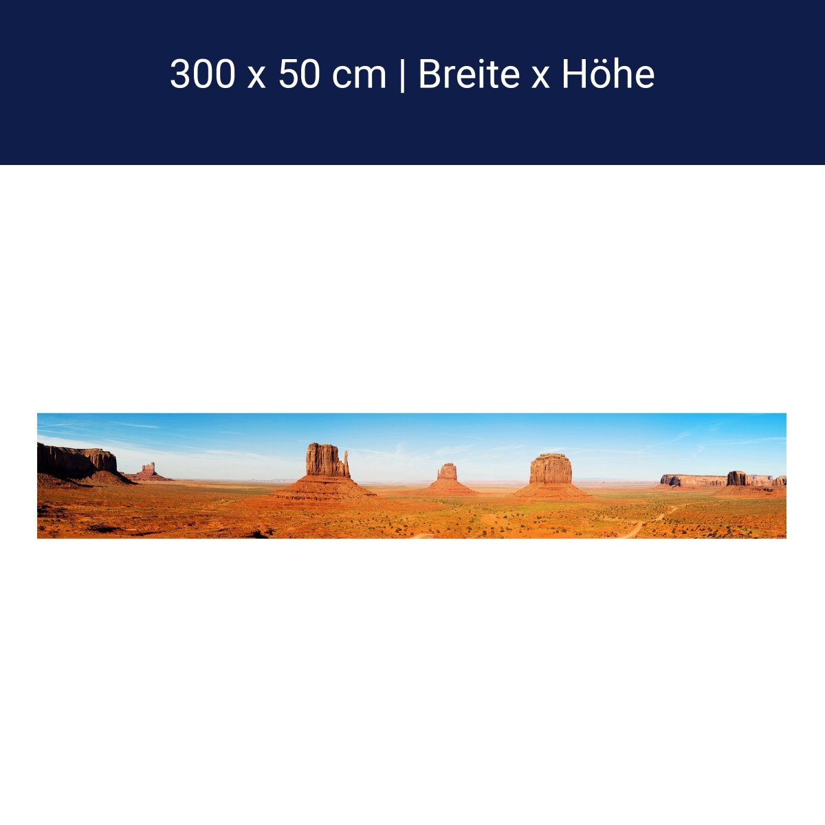 Panorama-Fototapete Monument Valley M0028 Panorama-Fototapete Monument Valley M0028