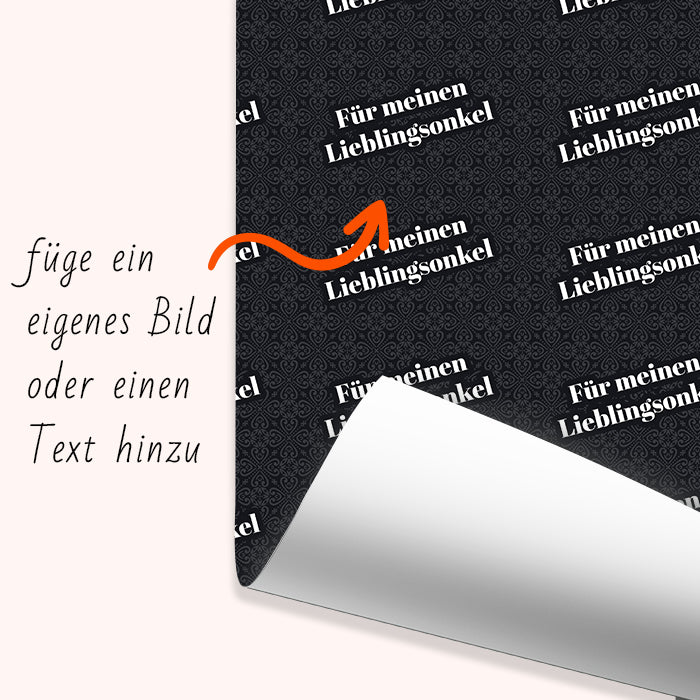 Geschenkpapier personalisiert Geschenkpapier Ornamente M0029 - Bild 6