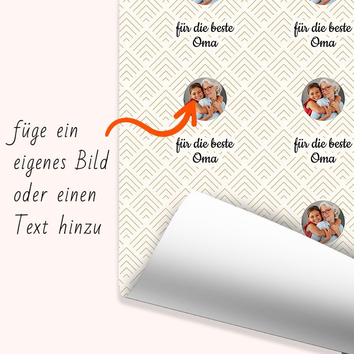 Geschenkpapier personalisiert Geschenkpapier Muster beige M0031 - Bild 6 Geschenkpapier personalisiert Geschenkpapier Muster beige M0031 - Bild 6