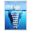 Poster Erfolg Eisberg, Arktis, Arbeit M0031