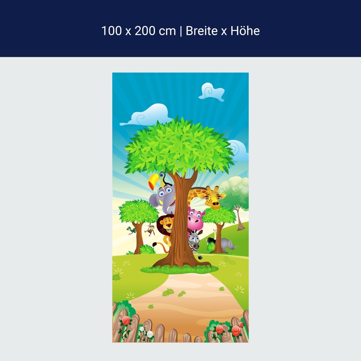 Duschwand Tierbaum M0033 Duschwand Tierbaum M0033