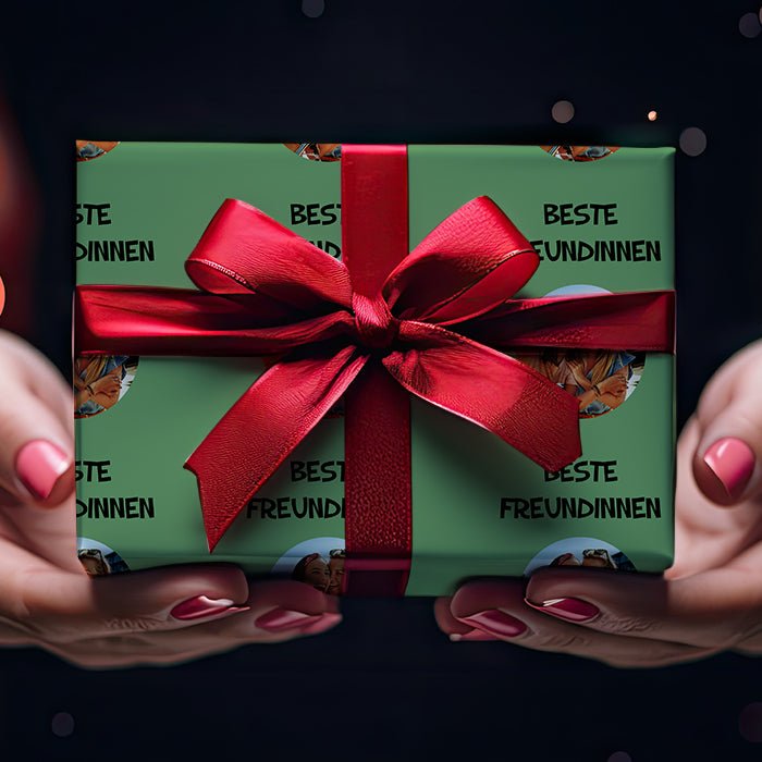 Geschenkpapier personalisiert Geschenkpapier grün Foto Text M0033 - Bild 4 Geschenkpapier personalisiert Geschenkpapier grün Foto Text M0033 - Bild 4