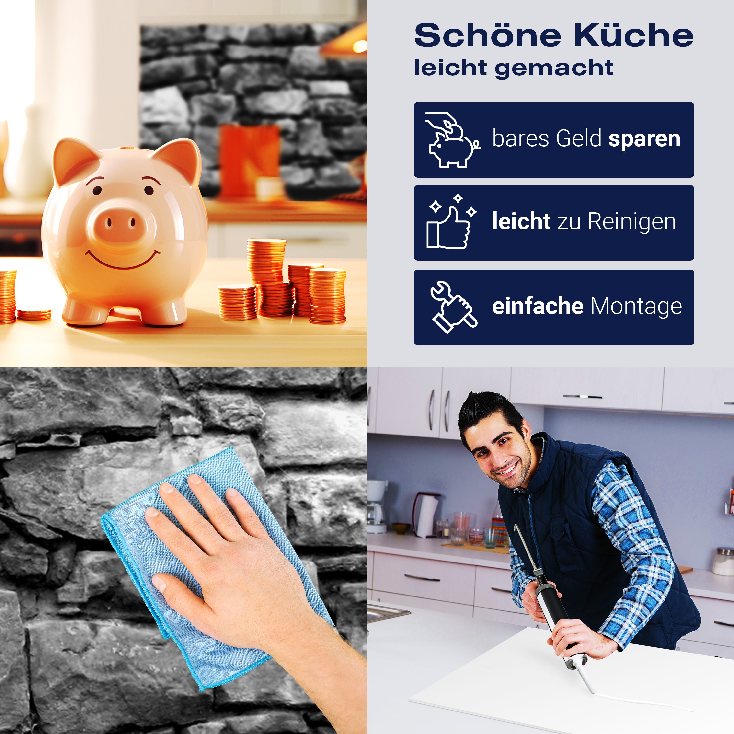 Küchenrückwand Natursteinmaur Grau M0034 entdecken - Bild 7 Küchenrückwand Natursteinmaur Grau M0034 entdecken - Bild 7