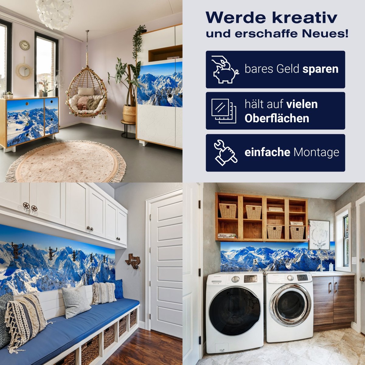 Panorama-Fototapete Schweizer Alpen M0035 - Bild 7 Panorama-Fototapete Schweizer Alpen M0035 - Bild 7