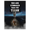 Wandbild Acrylglas Motivation, you are stronger, Katze, Tiger M0037