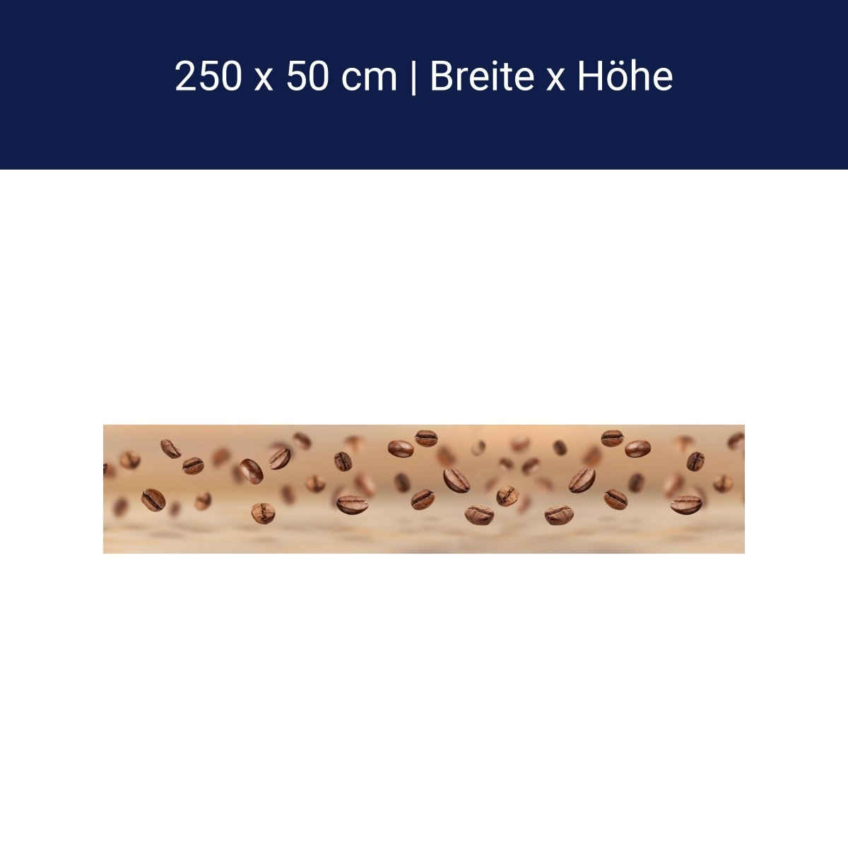 Panorama-Fototapete Kaffee Bohnen M0038