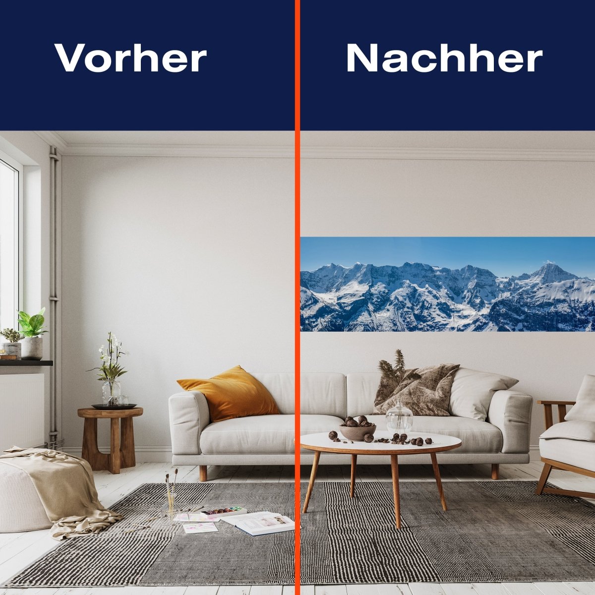 Panorama-Fototapete verschneite Schweizer Alpen M0041 - Bild 3 Panorama-Fototapete verschneite Schweizer Alpen M0041 - Bild 3