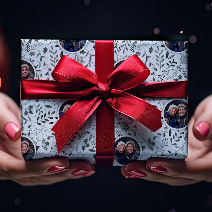 Geschenkpapier personalisiert Geschenkpapier Weihnachten Stechpalme grau Foto M0047 - Bild 4 Geschenkpapier personalisiert Geschenkpapier Weihnachten Stechpalme grau Foto M0047 - Bild 4