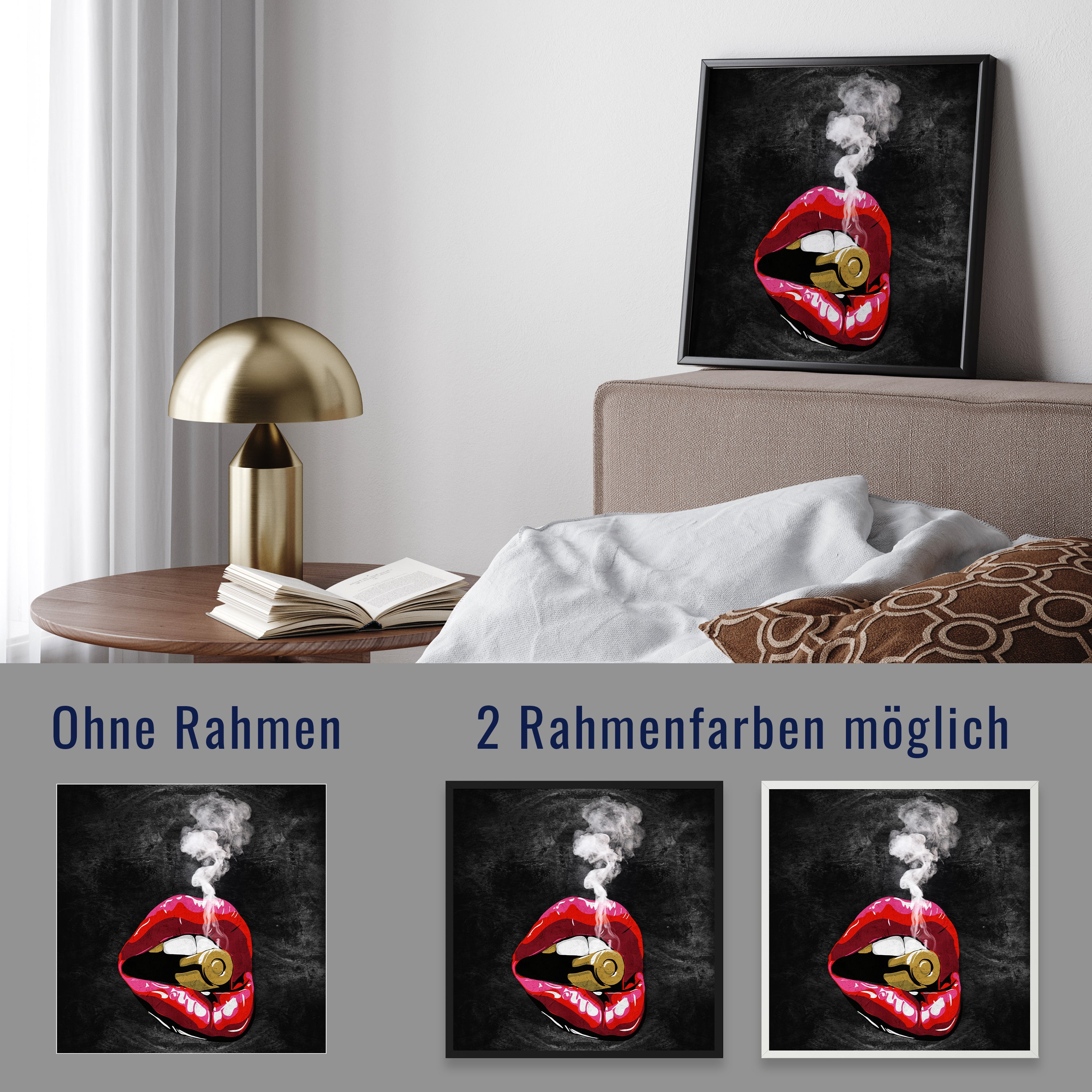 wandmotiv24 Poster, Poster - Lippen - M0047 - Bild 4 wandmotiv24 Poster, Poster - Lippen - M0047 - Bild 4
