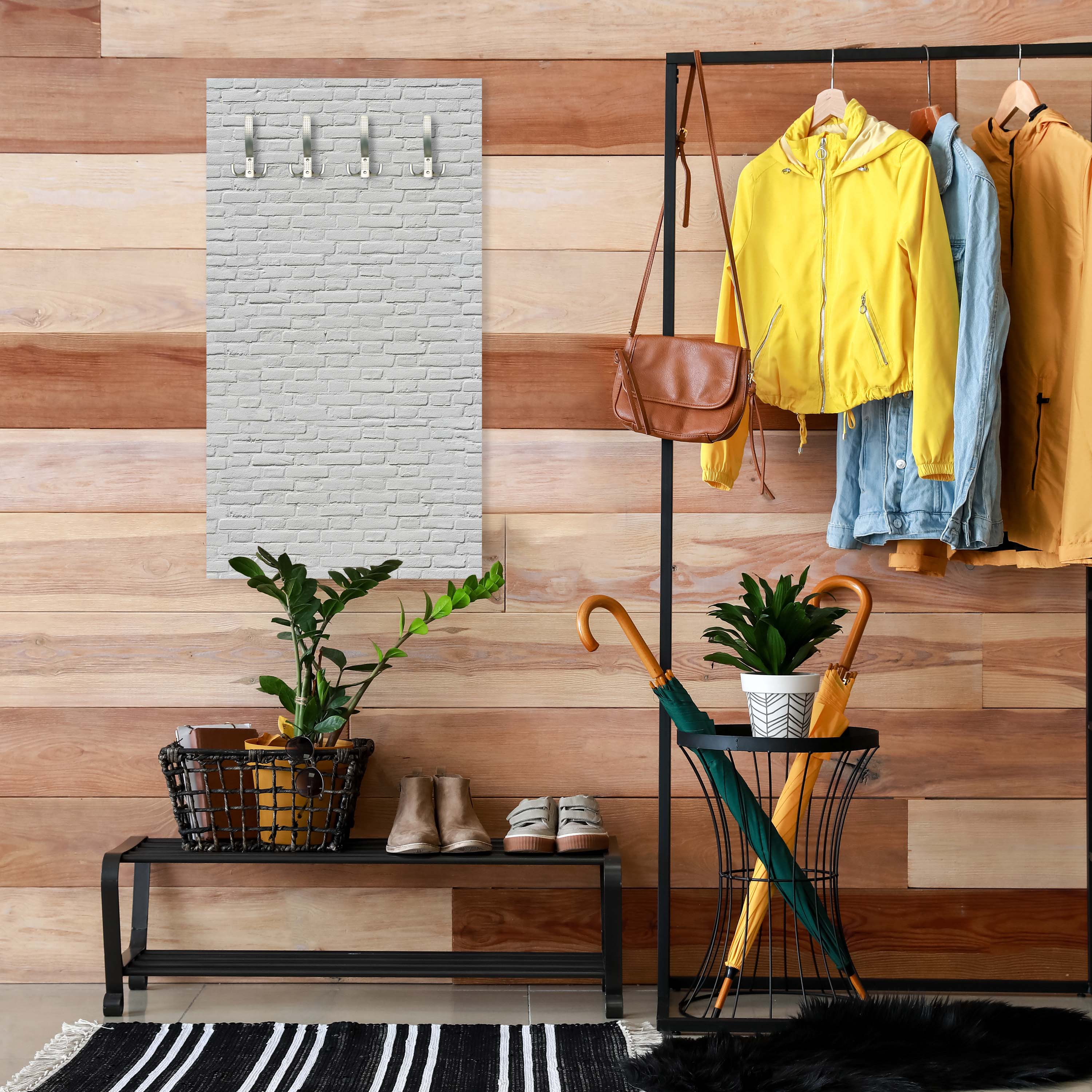 Garderobe weisser Backstein M0050 entdecken - Bild 3 Garderobe weisser Backstein M0050 entdecken - Bild 3