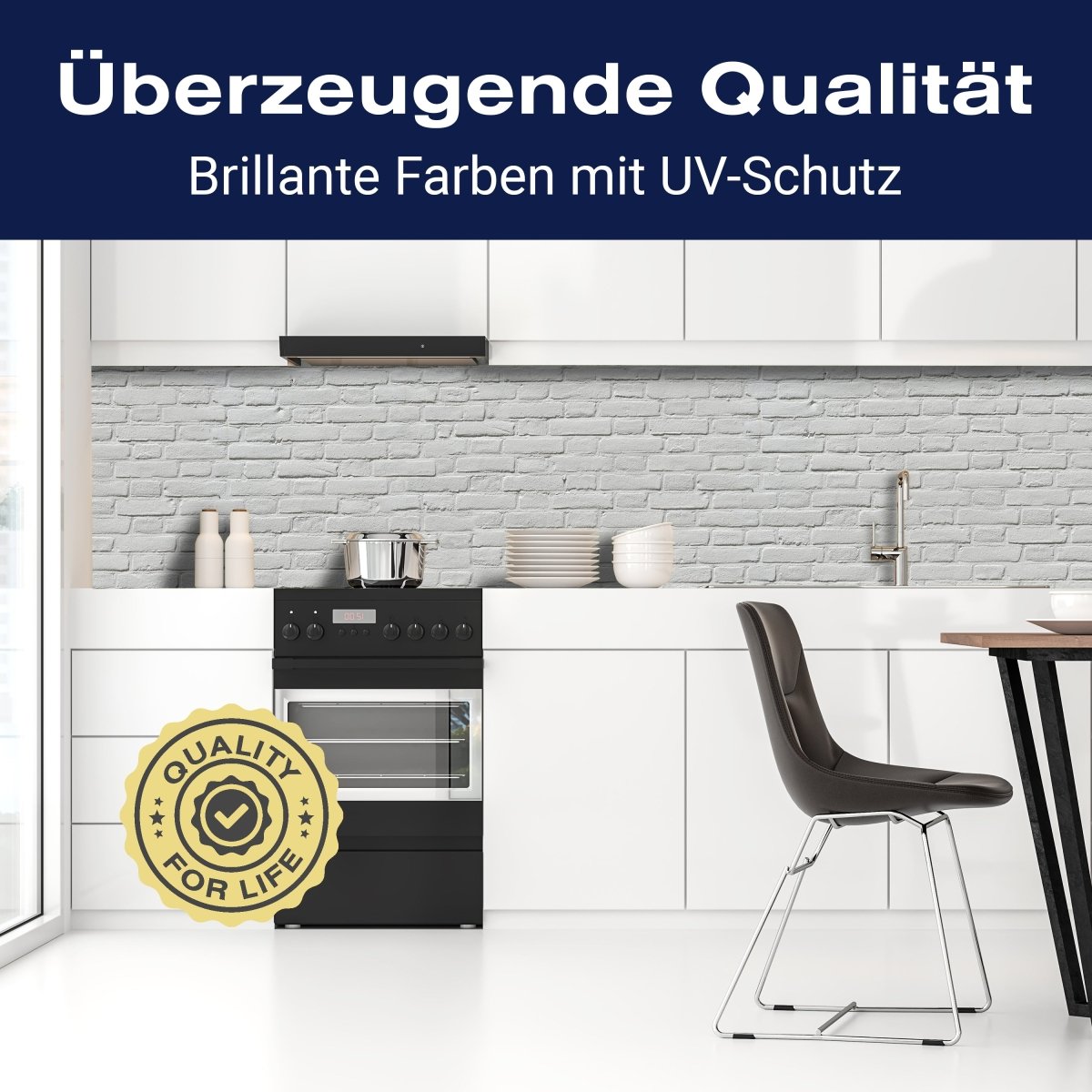 Küchenrückwand weisser Backstein M0050 entdecken - Bild 2 Küchenrückwand weisser Backstein M0050 entdecken - Bild 2