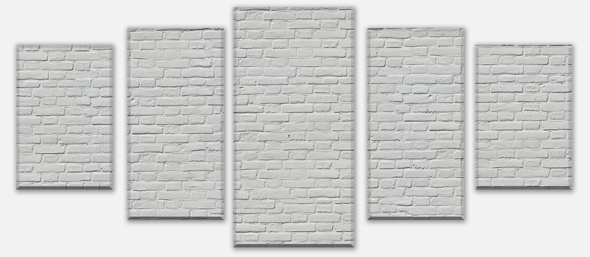 Leinwandbild Mehrteiler weisser Backstein M0050 entdecken - Bild 1 Leinwandbild Mehrteiler weisser Backstein M0050 entdecken - Bild 1