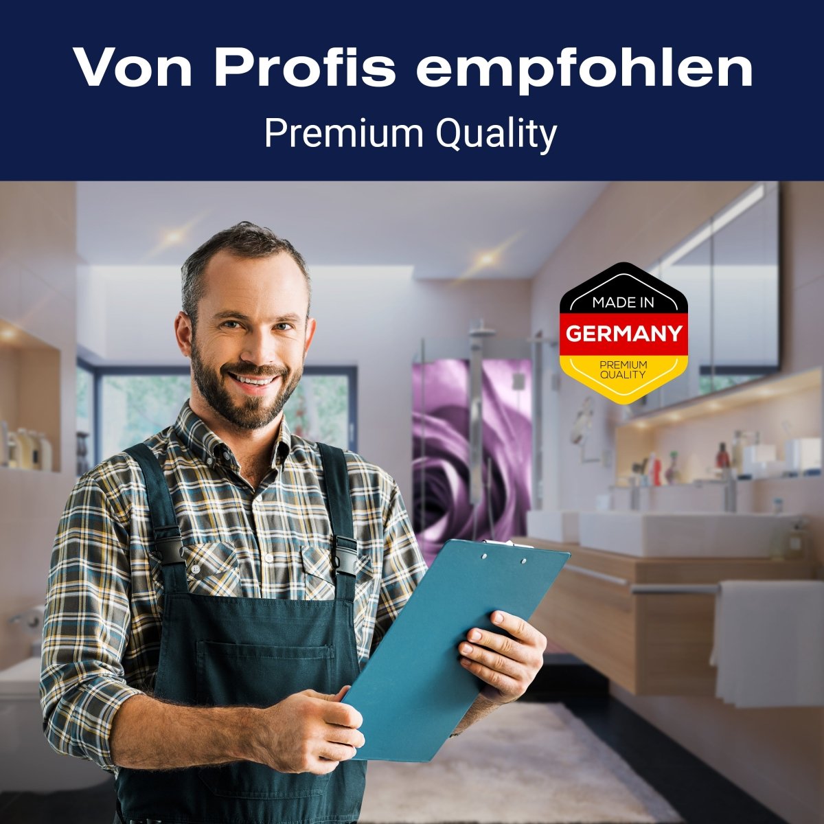 Duschwand violette Rose M0051 entdecken - Bild 5 Duschwand violette Rose M0051 entdecken - Bild 5