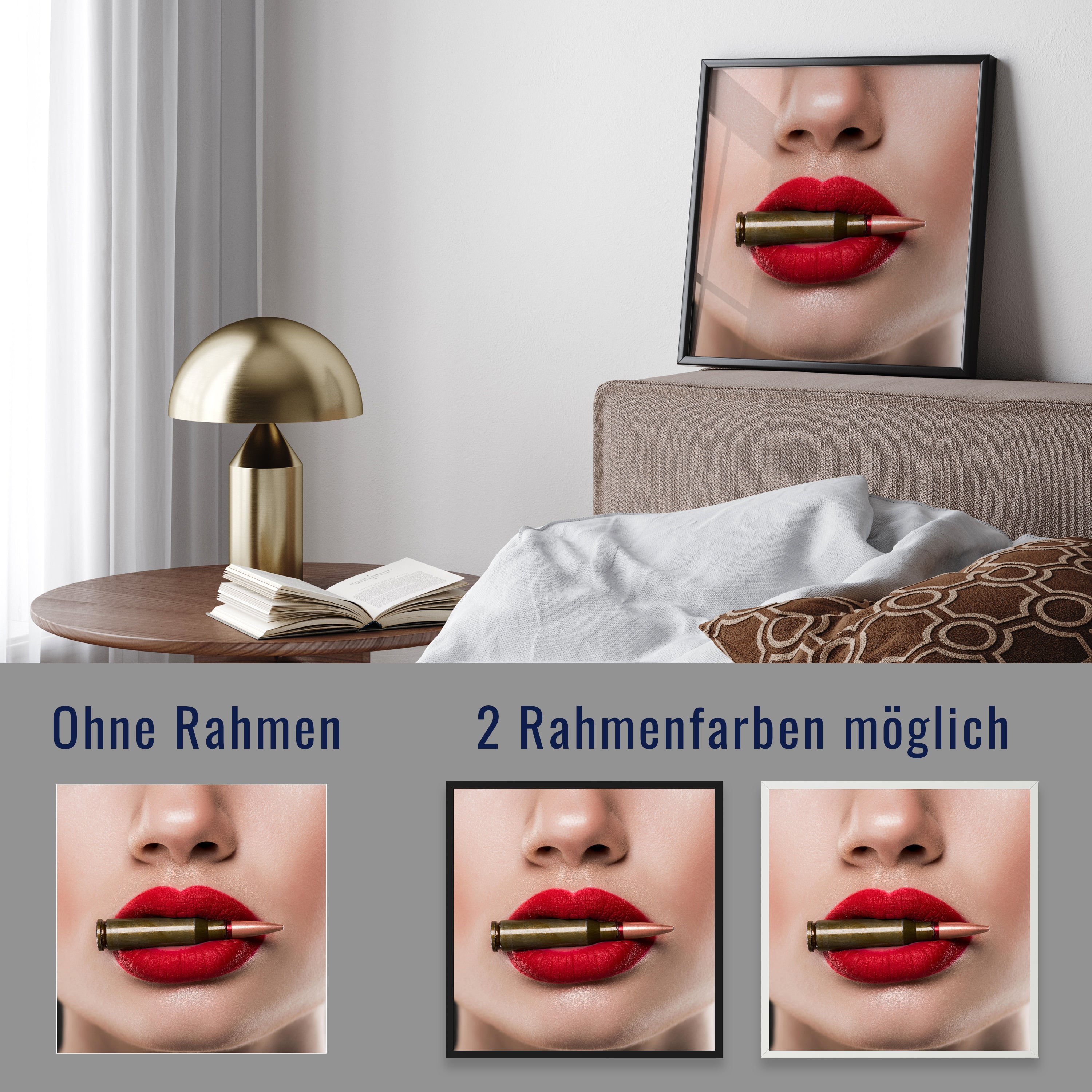 wandmotiv24 Poster, Poster - Lippen - M0055 - Bild 4 wandmotiv24 Poster, Poster - Lippen - M0055 - Bild 4