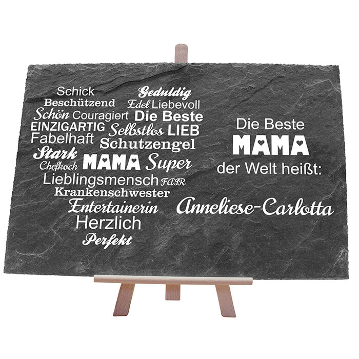 Schiefertafel Beste Mama M0056 - Bild 1