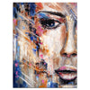 Wandbild Acrylglas Kunst, Abstraktes Frauen Gemälde, Farbe M0057