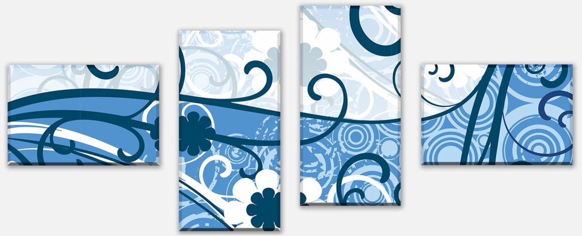 Leinwandbild Mehrteiler Laura Floral Blüten M0059 Leinwandbild Mehrteiler Laura Floral Blüten M0059