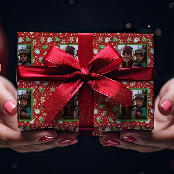 Geschenkpapier personalisiert Geschenkpapier Weihnachten Pfefferkuchen Foto M0062 - Bild 4