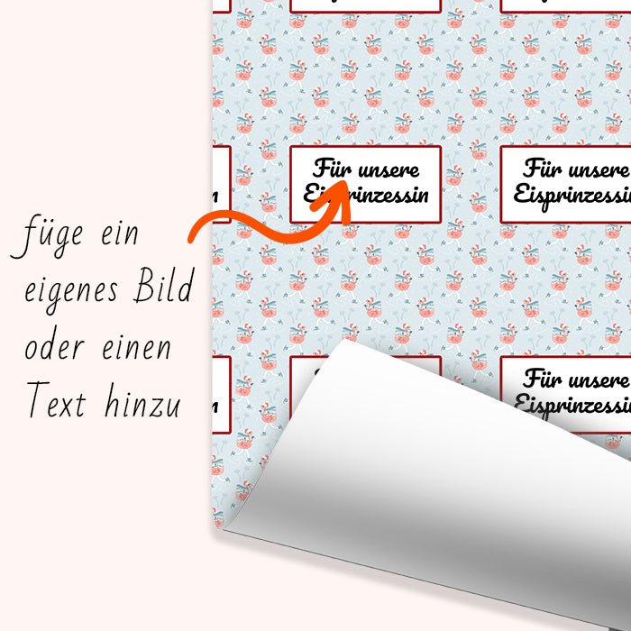 Geschenkpapier personalisiert Geschenkpapier Weihnachten Flamingo Text M0063 - Bild 6 Geschenkpapier personalisiert Geschenkpapier Weihnachten Flamingo Text M0063 - Bild 6