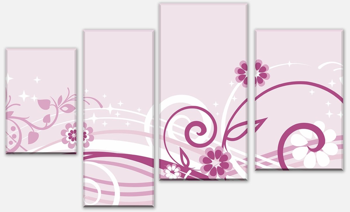 Leinwandbild Mehrteiler Annabelle Floral Blüten M0063 Leinwandbild Mehrteiler Annabelle Floral Blüten M0063