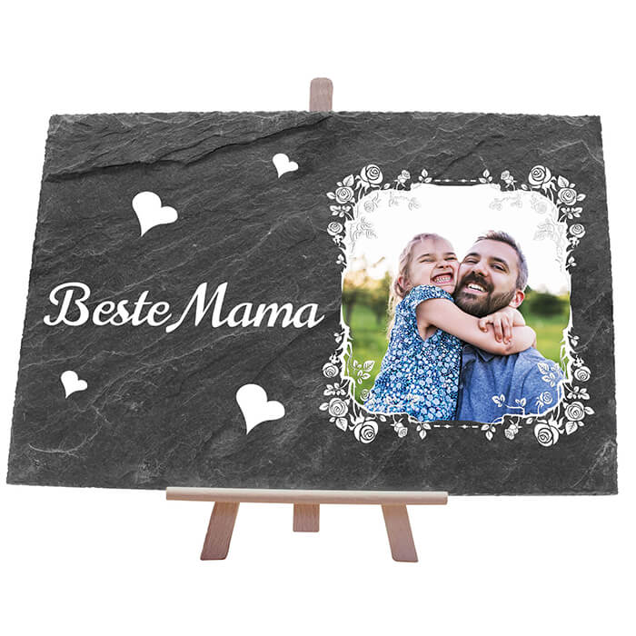 Schiefertafel mit Staffelei Beste Mama M0064 - Bild 1 Schiefertafel mit Staffelei Beste Mama M0064 - Bild 1