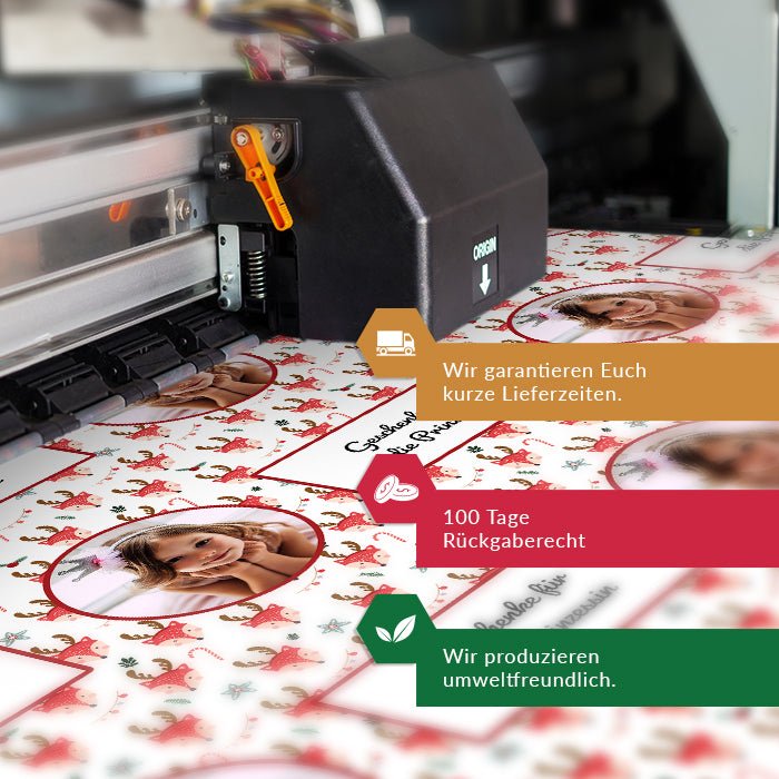 Geschenkpapier personalisiert Geschenkpapier Weihnachten Fuchs Foto Text M0064 - Bild 7 Geschenkpapier personalisiert Geschenkpapier Weihnachten Fuchs Foto Text M0064 - Bild 7