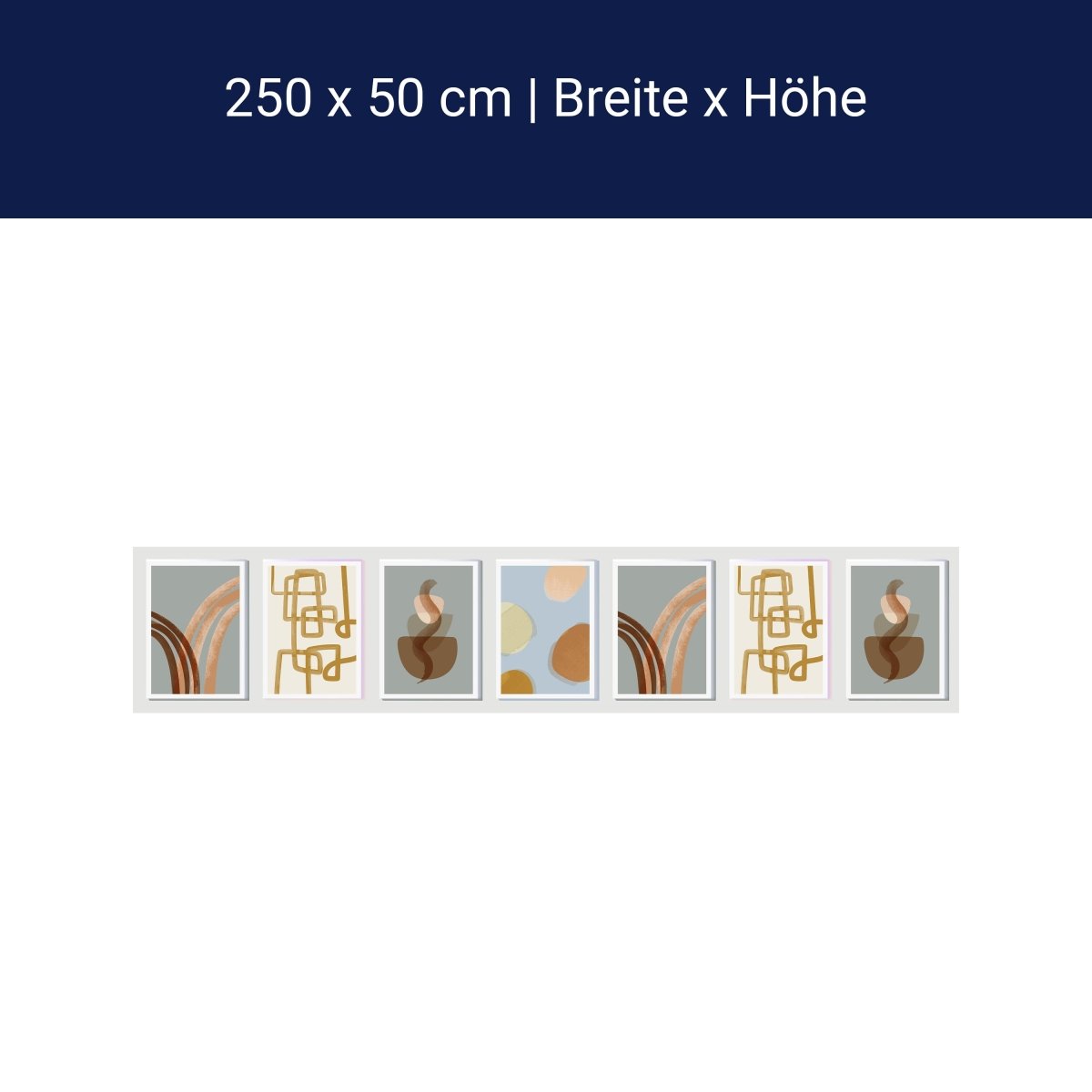 Panorama-Fototapete abstrakte Pflanzen, Kunst M0064 Panorama-Fototapete abstrakte Pflanzen, Kunst M0064