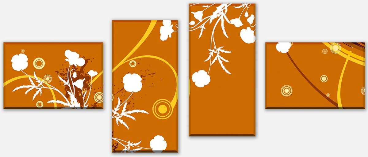Leinwandbild Mehrteiler Sandra Floral Blüten M0068 Leinwandbild Mehrteiler Sandra Floral Blüten M0068