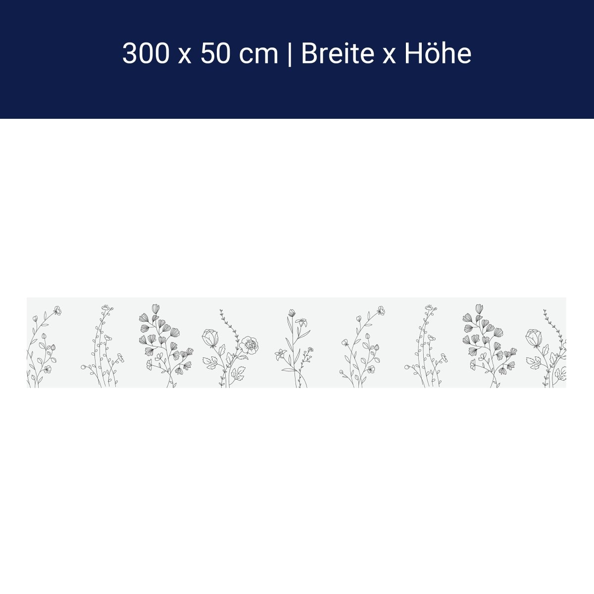Panorama-Fototapete Minimalistische Blumen M0072 Panorama-Fototapete Minimalistische Blumen M0072