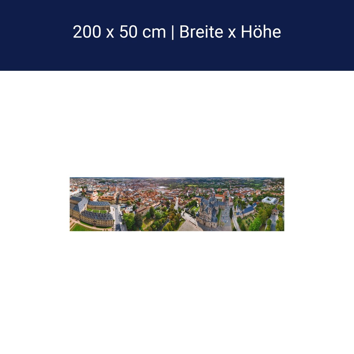 Panorama-Fototapete Panorama Fulda, Hessen M0076 Panorama-Fototapete Panorama Fulda, Hessen M0076