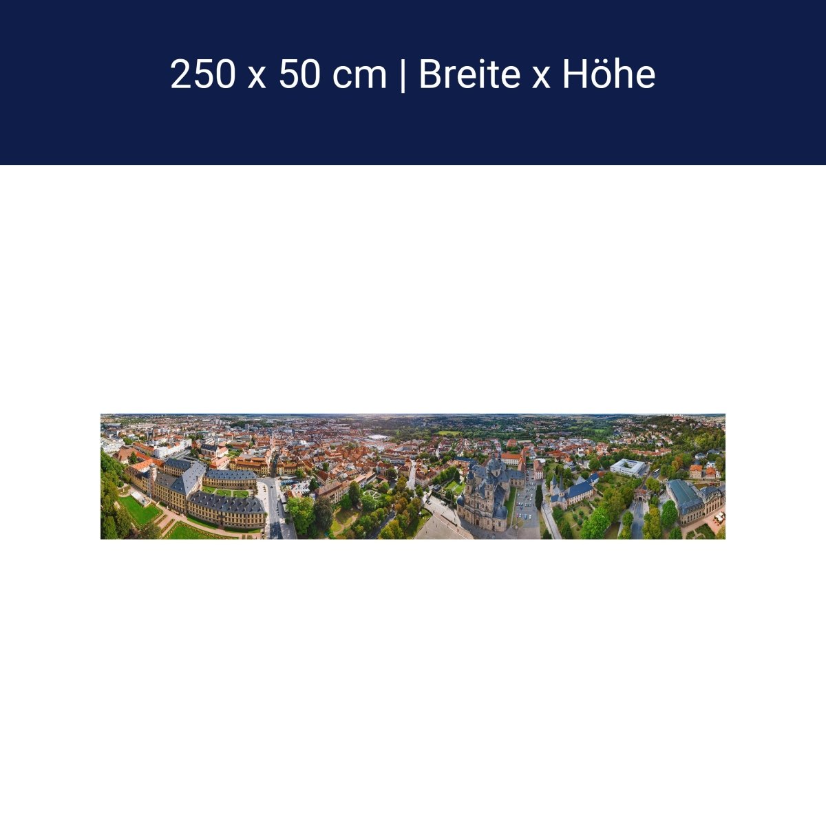 Panorama-Fototapete Panorama Fulda, Hessen M0076 Panorama-Fototapete Panorama Fulda, Hessen M0076