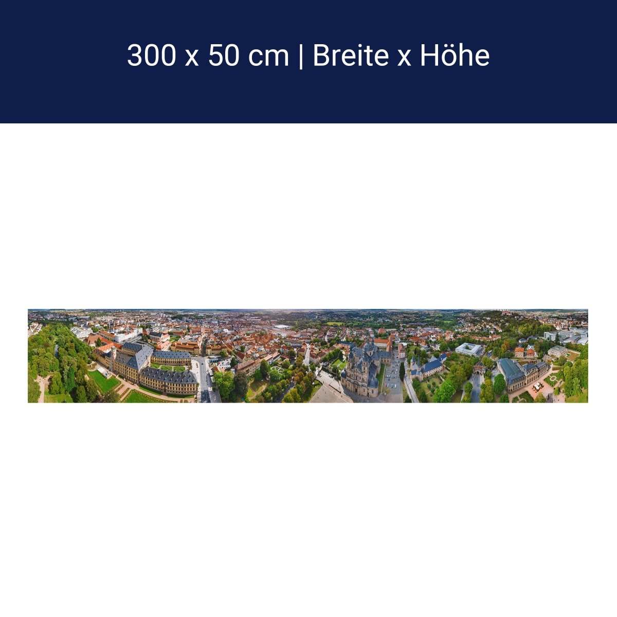 Panorama-Fototapete Panorama Fulda, Hessen M0076 Panorama-Fototapete Panorama Fulda, Hessen M0076