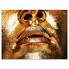 Wandbild Acrylglas Gold collection, Gold, Lippen, goldener Lack M0077