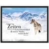 Poster Wolf in den Bergen, Entschlossenheit, Wölfe, Tiere M0084