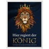 Poster hier regiert der König, Löwe, Königin, Afrika, Tiere M0085 Poster hier regiert der König, Löwe, Königin, Afrika, Tiere M0085