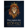 Wandbild Acrylglas Tiere, hier regiert der König, Löwe, Königin M0086