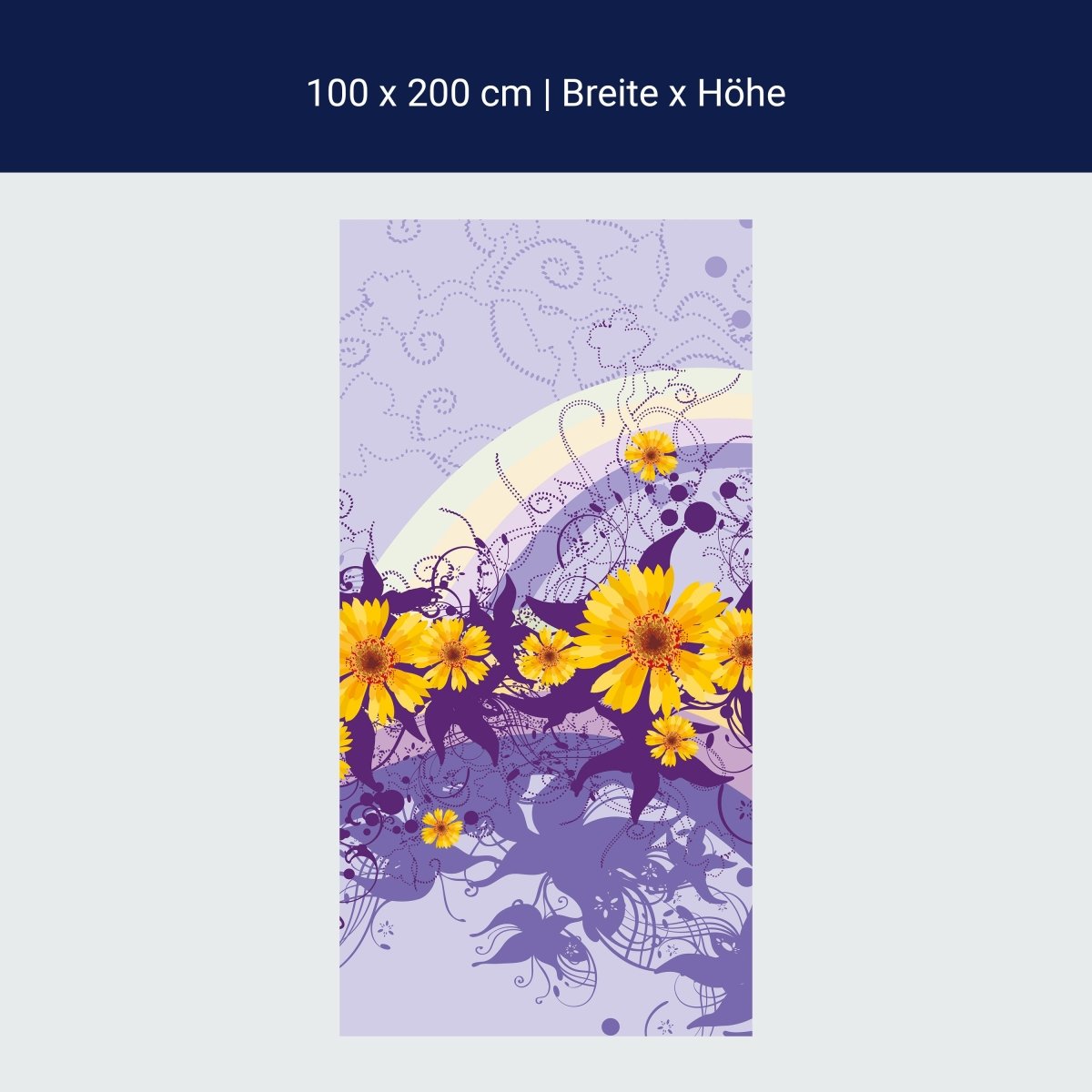 Duschwand Franziska Blüten M0087 Duschwand Franziska Blüten M0087